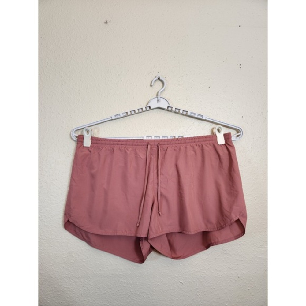 Old Navy Active Women's Pink Solid Elastic Waist Mid Rise Athletic Shorts Sz XXL